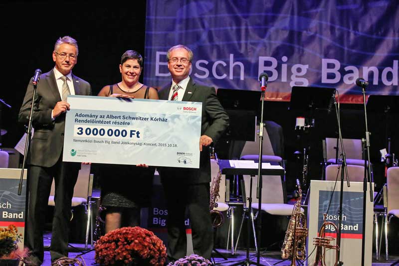 Bosch Big Band jótékonysági koncert adomány