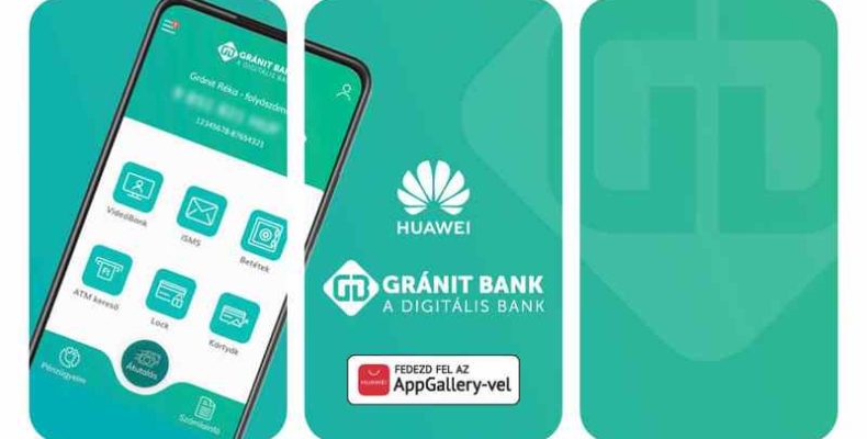 A Gránit eBank használata szintén rendelkezésre áll a Huawei AppGallery-ben